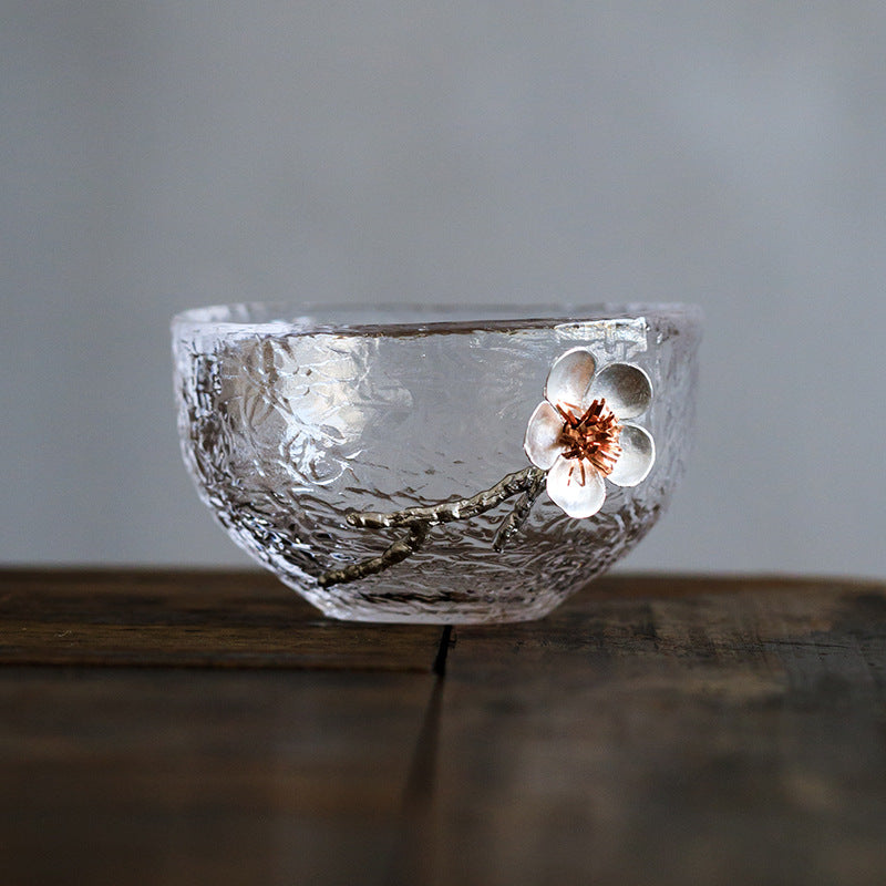 Glass Cups "Do ni Ume-no Hana"