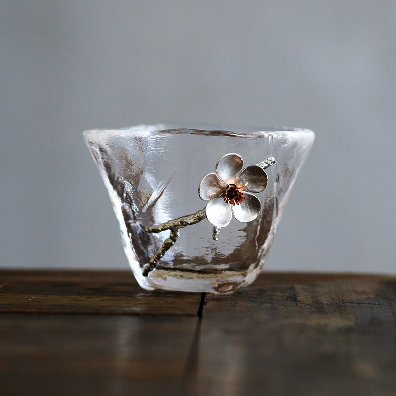 Glass Cups "Do ni Ume-no Hana"