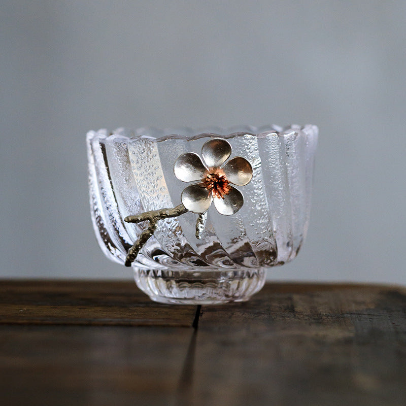 Glass Cups "Do ni Ume-no Hana"