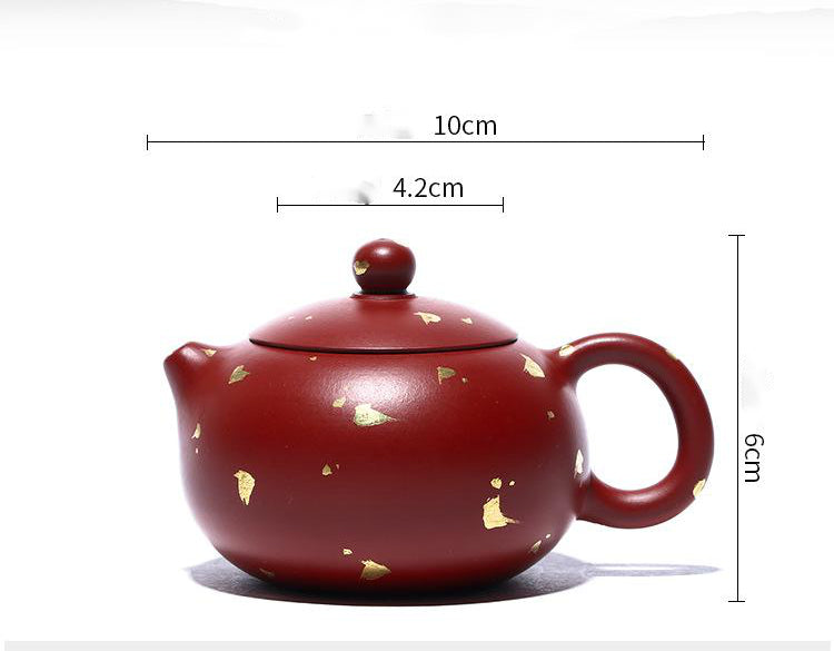 Small Xi Shi teapot - Gold Leaf
