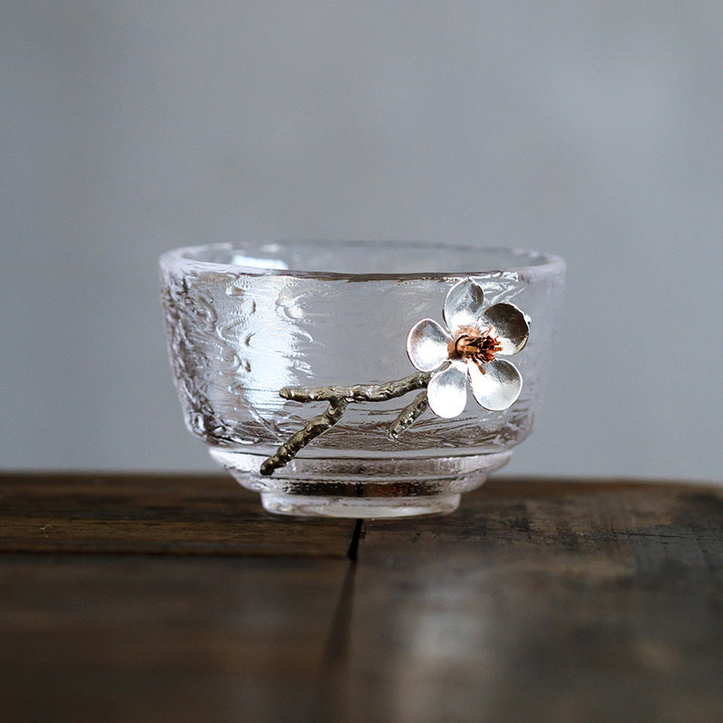 Glass Cups "Do ni Ume-no Hana"