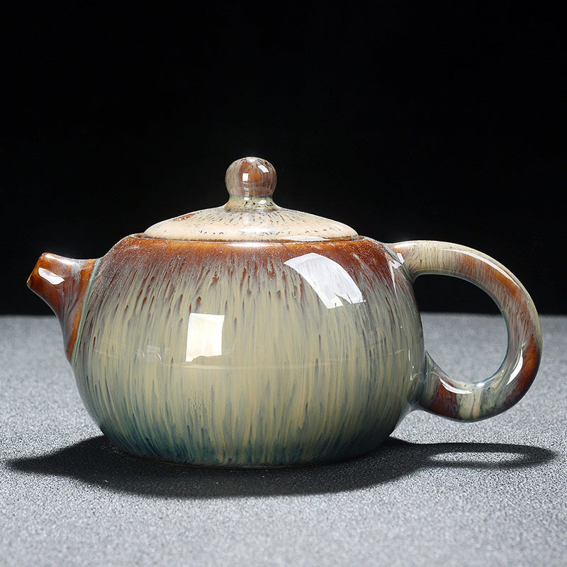 Ceramic Glazed Teapots Longdan and Xi Shi