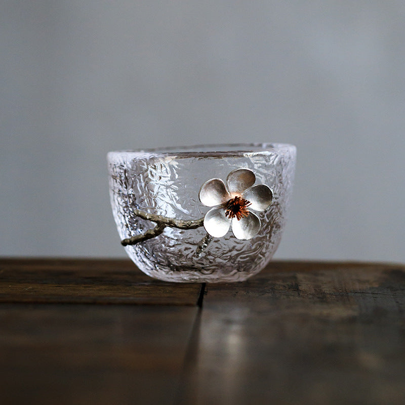Glass Cups "Do ni Ume-no Hana"