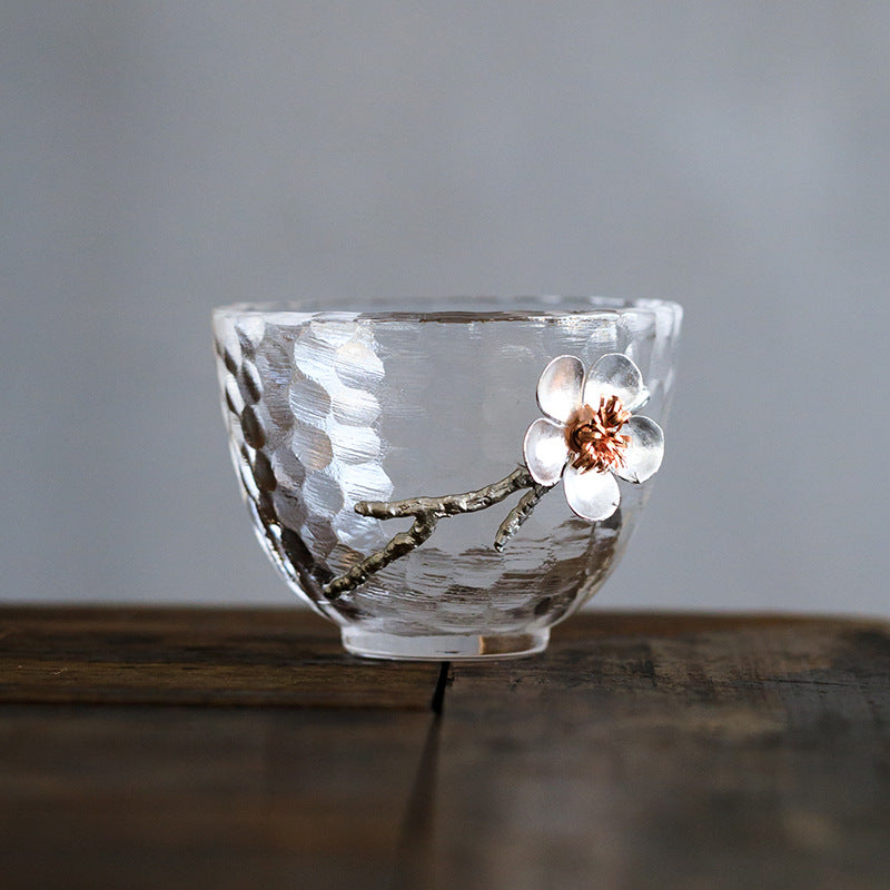 Glass Cups "Do ni Ume-no Hana"
