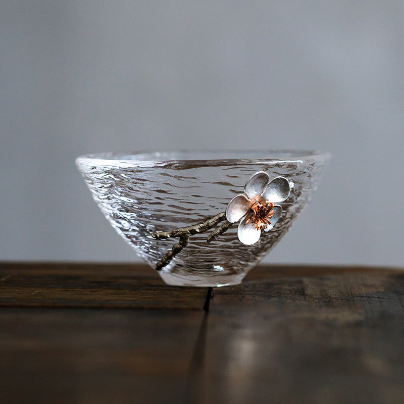 Glass Cups "Do ni Ume-no Hana"