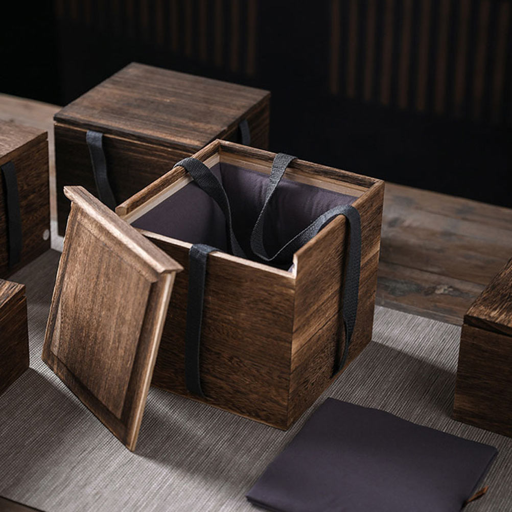 Wooden Storage Box with Padding