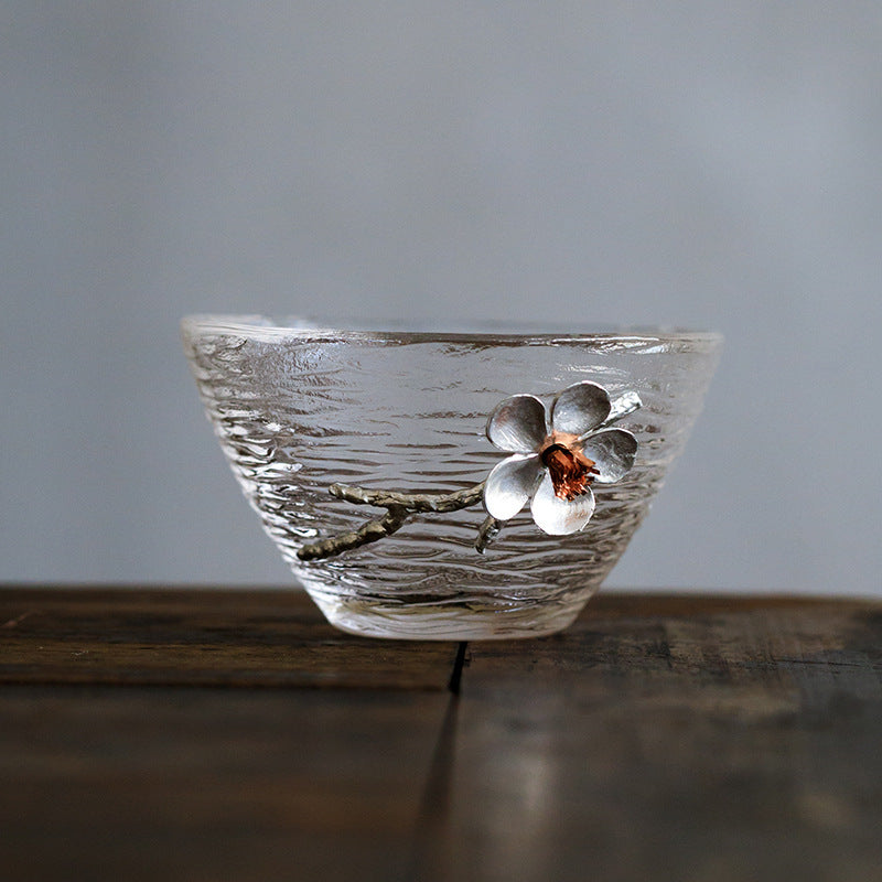 Glass Cups "Do ni Ume-no Hana"