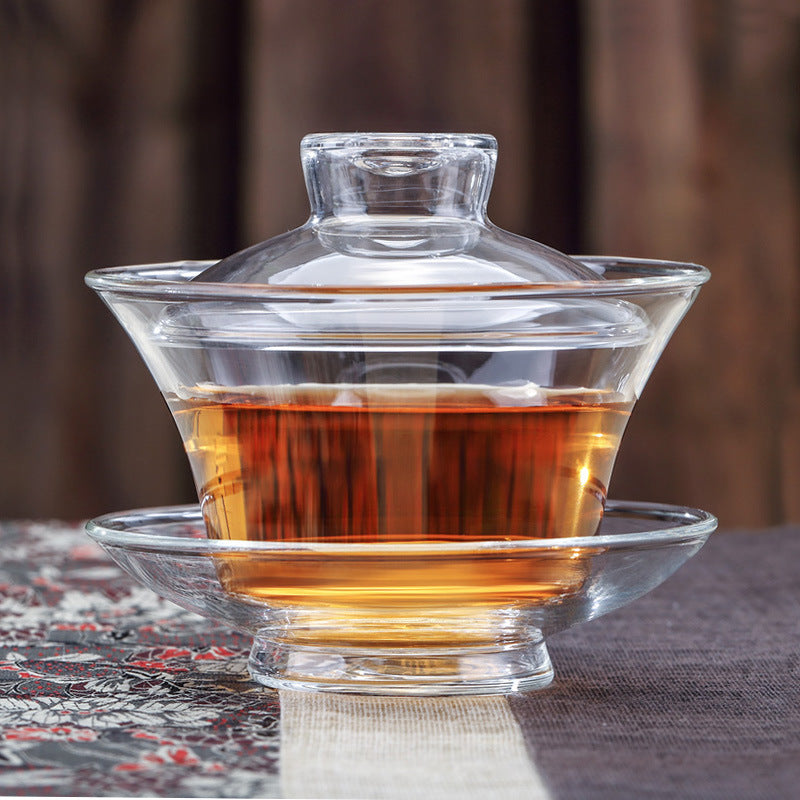 Glass Gaiwan - "Crystal Dance"