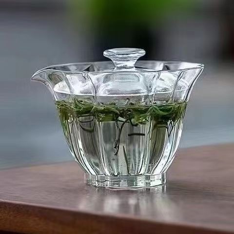 Glass Gaiwan - "Crystal Dance"