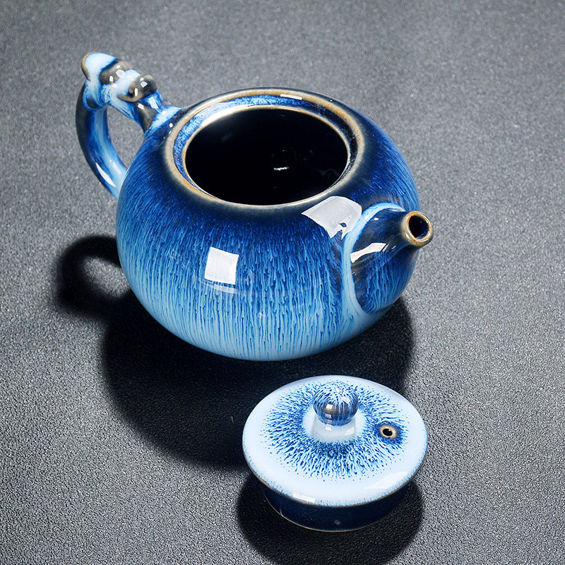 Ceramic Glazed Teapots Longdan and Xi Shi