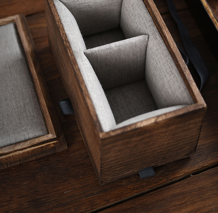 Wooden Storage Box with Padding