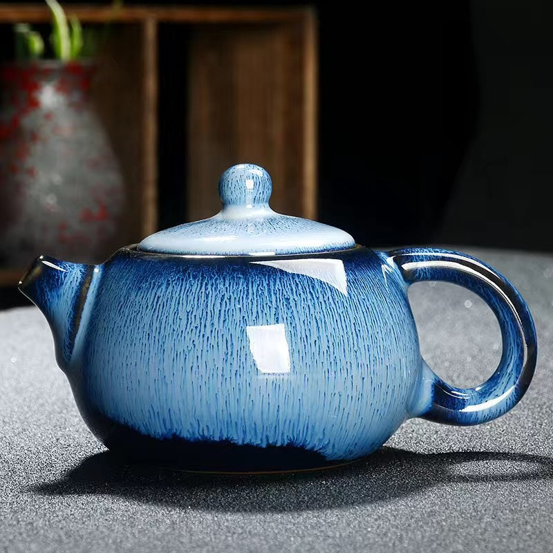 Ceramic Glazed Teapots Longdan and Xi Shi