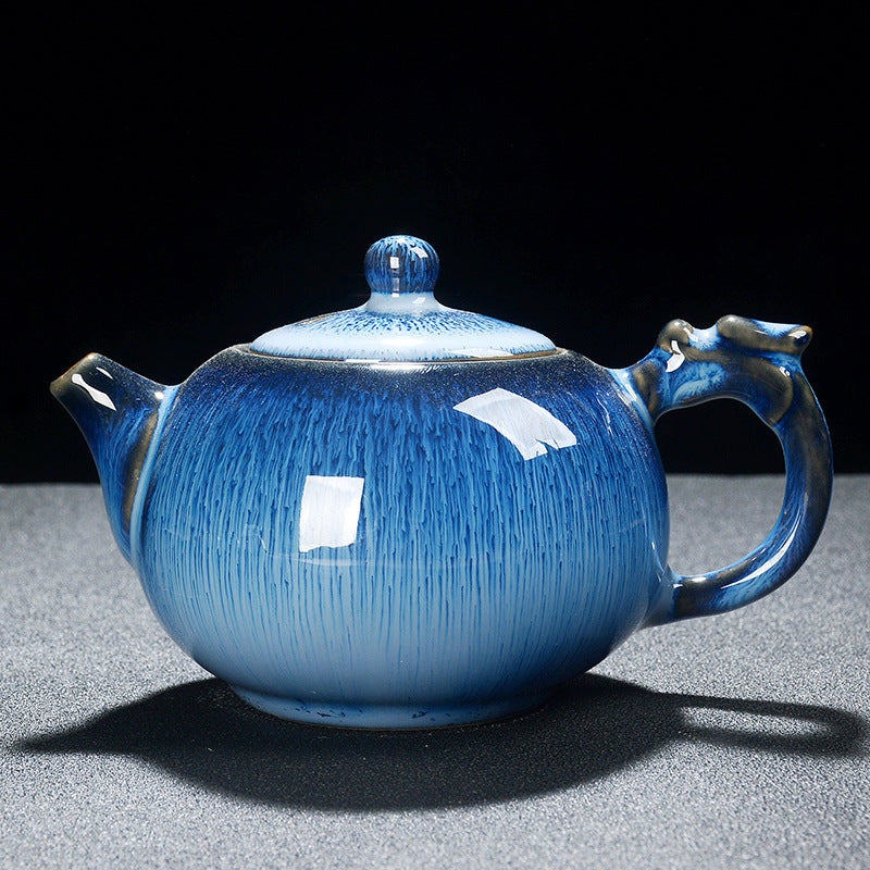 Ceramic Glazed Teapots Longdan and Xi Shi