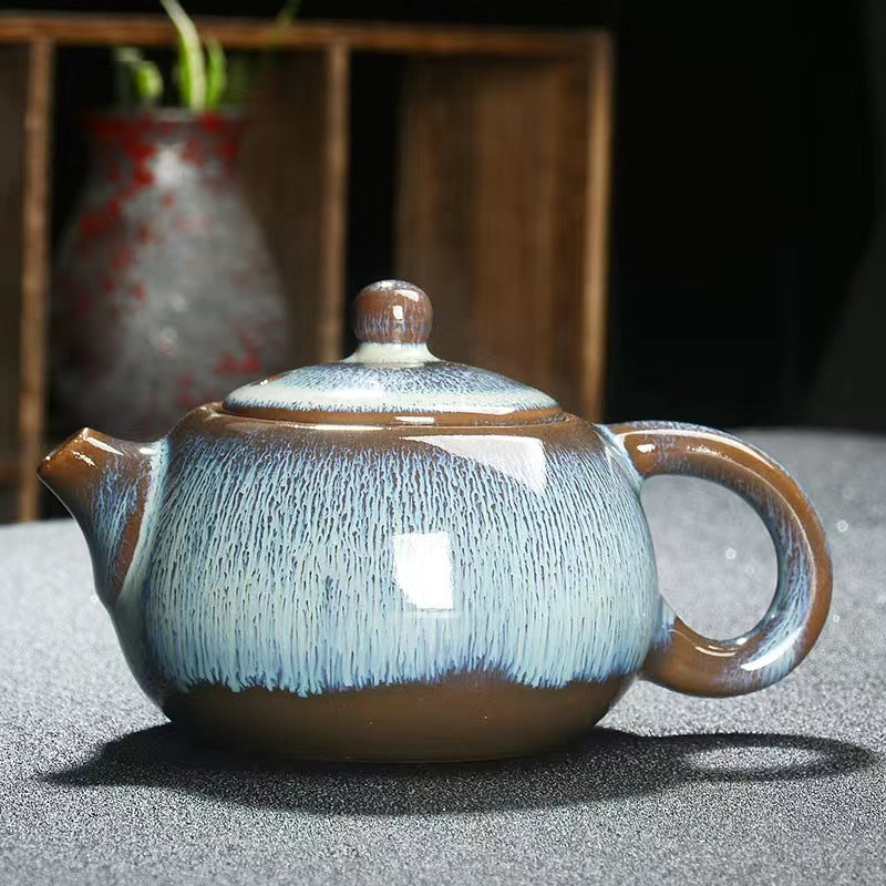 Ceramic Glazed Teapots Longdan and Xi Shi
