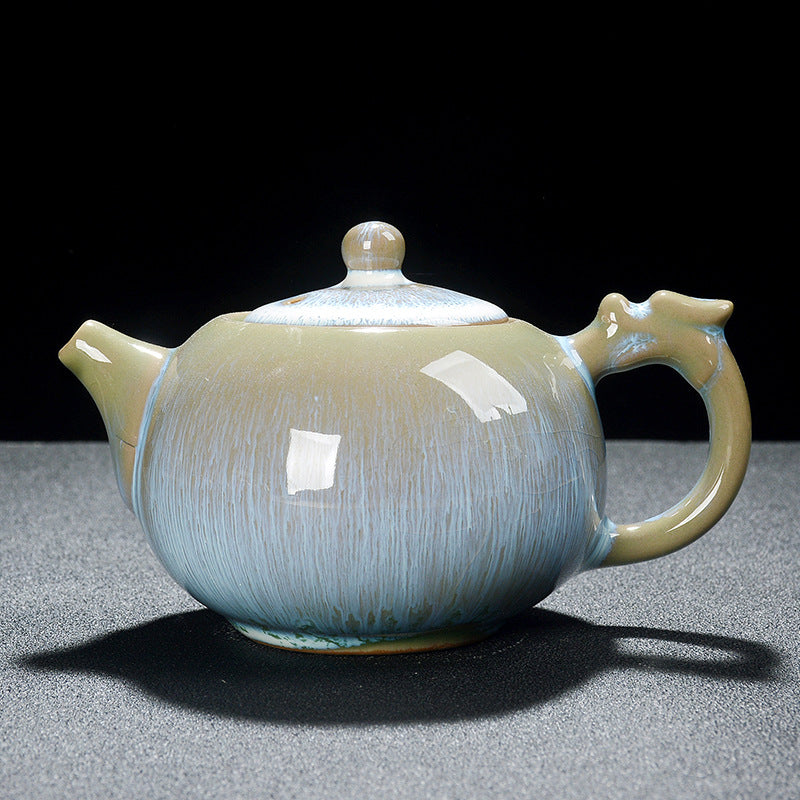 Ceramic Glazed Teapots Longdan and Xi Shi
