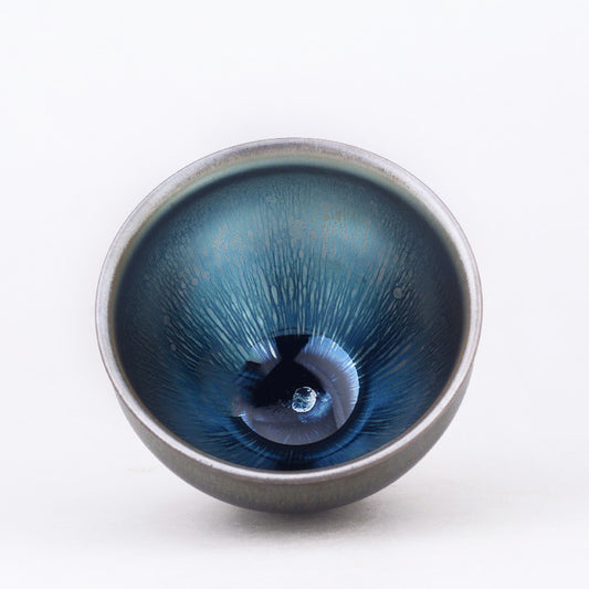 Jianzhan Tea Cup - Silver Sky