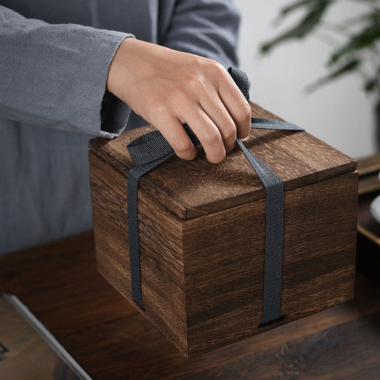 Wooden Storage Box with Padding