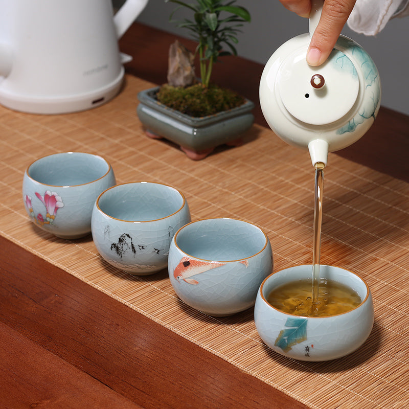 Ruyao Tea Cups: The Four Seasons