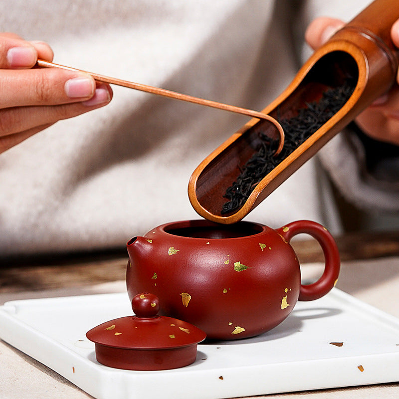 Small Xi Shi teapot - Gold Leaf