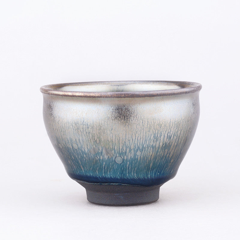 Jianzhan Tea Cup - Silver Sky