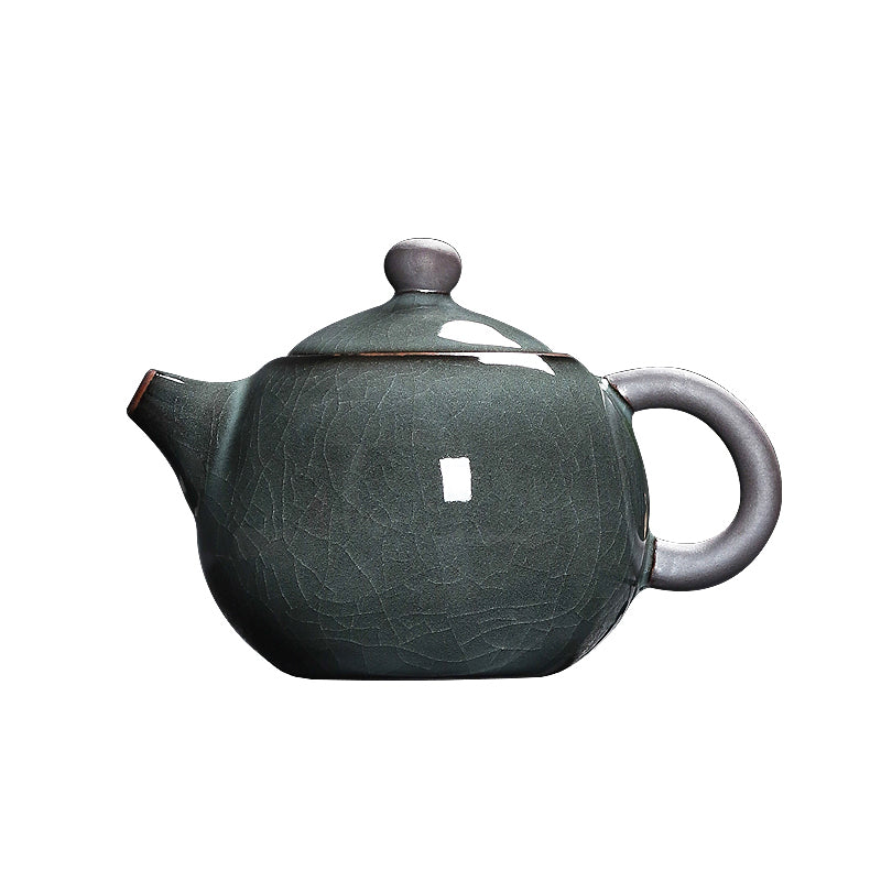 Modern Longquan Celadon Round Teapot