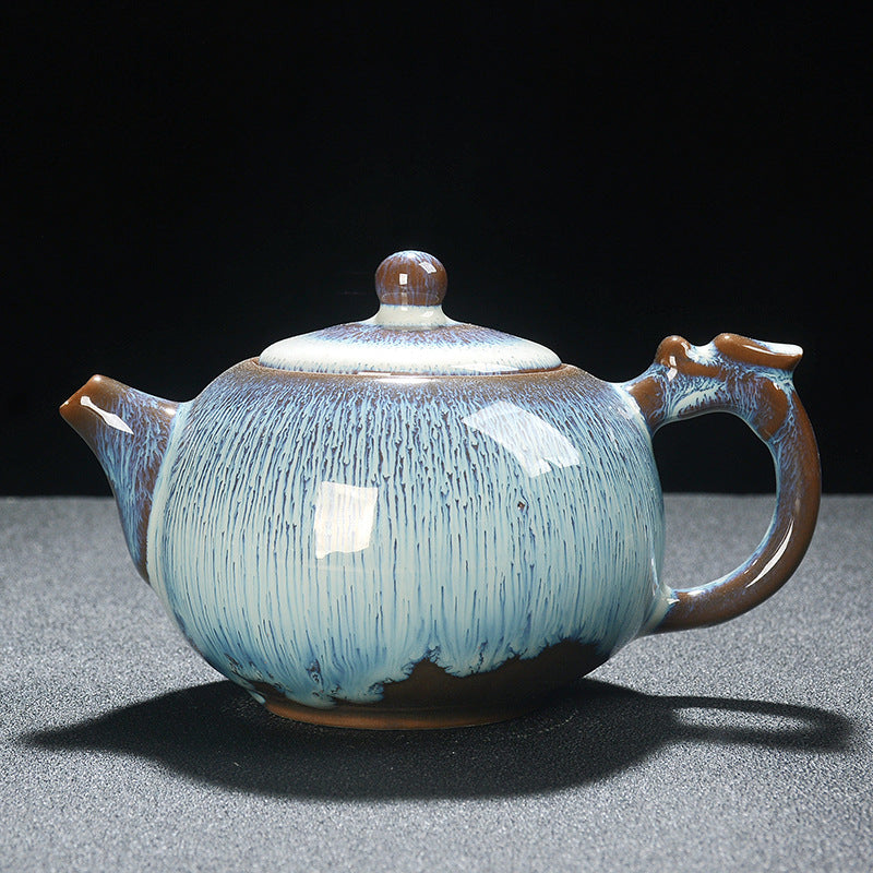 Ceramic Glazed Teapots Longdan and Xi Shi